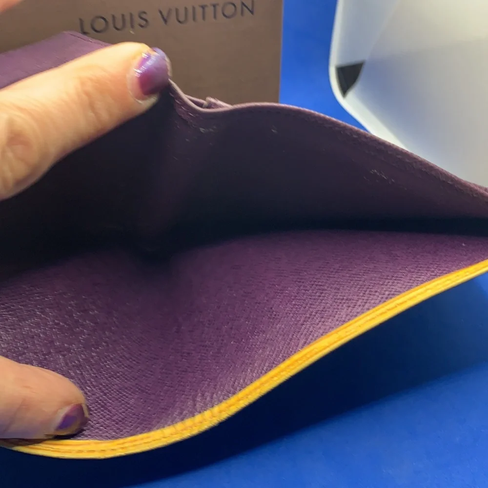 Louis Vuitton vintage‎ Epi leather wallet yellow purple